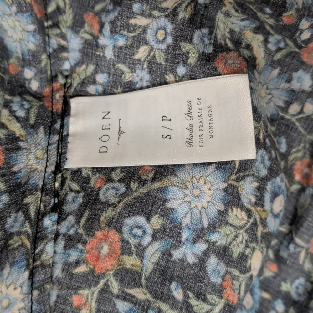 NWT Doen Rhodia Dress In Noir Prairie de Montagne - Picture 10 of 10